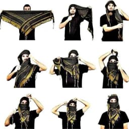 Cotton Wild Desert Scarf Neck Neck Men's and Women's Arabic Fringed Scarf Desert Wrap
