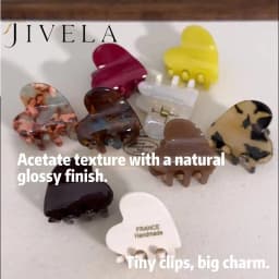 Acetate Mini Heart Hair Claw Clip for Women Korean Tortoiseshell Small Non Slip Jaw Clip Cute Half Up Hair Accessories for Girls