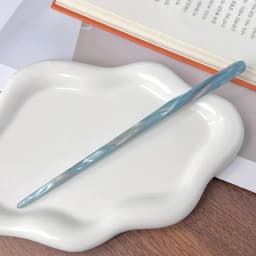 Korean FRANCE Simple One Word Long Plate Hairpin Vintage Flower Bud Hair Insert Ancient Hanfu Chopsticks Hairpin