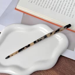 Korean FRANCE Simple One Word Long Plate Hairpin Vintage Flower Bud Hair Insert Ancient Hanfu Chopsticks Hairpin
