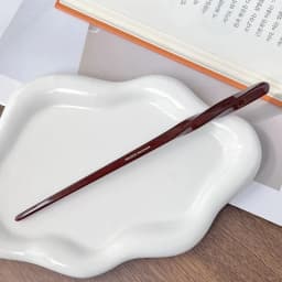 Korean FRANCE Simple One Word Long Plate Hairpin Vintage Flower Bud Hair Insert Ancient Hanfu Chopsticks Hairpin