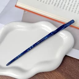 Korean FRANCE Simple One Word Long Plate Hairpin Vintage Flower Bud Hair Insert Ancient Hanfu Chopsticks Hairpin