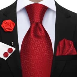 Luxury Mens Purple Yellow Grey Ties Floral Ties Plaid Striped NeckTie Pocket Square Cufflinks Brooch Set Men's Wedding Party Tie
