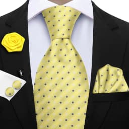 Luxury Mens Purple Yellow Grey Ties Floral Ties Plaid Striped NeckTie Pocket Square Cufflinks Brooch Set Men's Wedding Party Tie