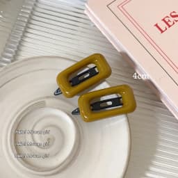 2pcs Girls Sweet Cute Hairpins Hair Clips Square Hair Side Bangs Clip Barrettes Makeup Tools Women Headwear Hair Accessories