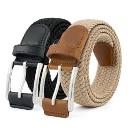 1pc Stretch Woven Braided Belt for Men Women Junior Casual Jeans Pants Golf Belt Canvas Belt