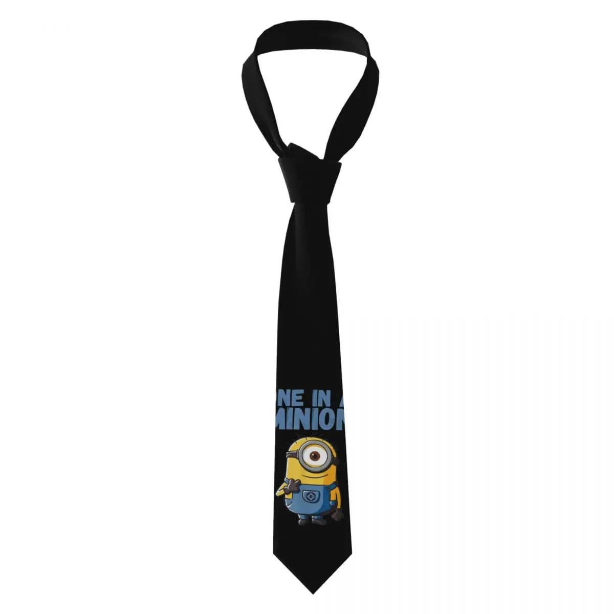 Personalized Despicable Me M-Miniones- Anime Necktie Men's Silk Neck Tie for Office