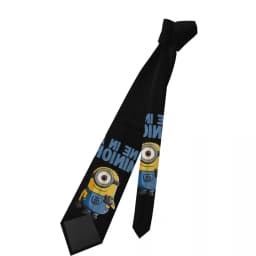 Personalized Despicable Me M-Miniones- Anime Necktie Men's Silk Neck Tie for Office