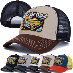 Hot Sale Unisex Baseball Cap Classic Vintage Car Pattern Mesh Cap Men And Women Breathable Streetwear Summer Trucker Hat