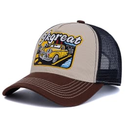 Hot Sale Unisex Baseball Cap Classic Vintage Car Pattern Mesh Cap Men And Women Breathable Streetwear Summer Trucker Hat