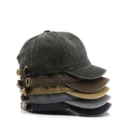 Fashion Short brim Baseball Cap Adjustable Solid Color Bucket Panama Cap Washed Cotton Snapback Cap Autumn