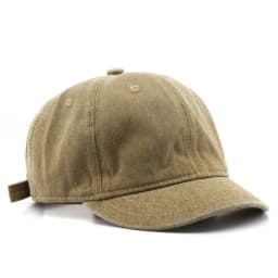 Fashion Short brim Baseball Cap Adjustable Solid Color Bucket Panama Cap Washed Cotton Snapback Cap Autumn