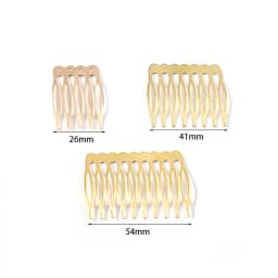 10Pcs/pack 5 8 10 Teeth Metal Hair Comb Clip Simple Side Hairpin for Women Bridal Ornament Decorative Wedding Hair Accessories