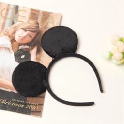 Adult Kids Mouse Ears Headband Girls Birthday Party Sequin Dot Bows Accessories Children's Headwear Party Hair Band