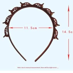 Adjustable Headband with Clips with 8 Clips Double Bangs Multi Layer Toothed Braid Tool Hoop Design Bangs Hairstyle Hairpin