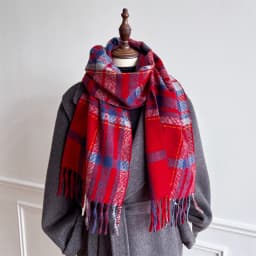 New Embossed Cashmere Women's Winter Scarf Warm Chunky Shawl Luxury Designer Tassels Pashmina Bufanda Lady Wrap Man Scarves