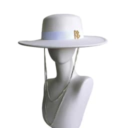 Canotier Hat Flat Top Fedora Women's Autumn and Winter Vacation Diamond Striped Sun Hat Women's Fedora sombreros para mujer