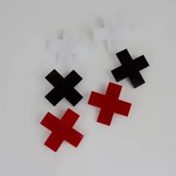 Gothic Acrylic Cross Hairpins for Spicy Girls Hair Clip Fashion Girl Party Gift Y2K Women Accessories Headwear Bobby Pins
