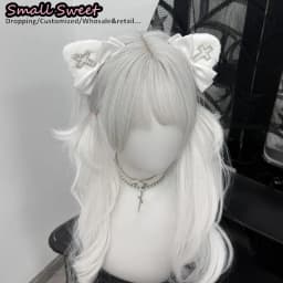 Y2K Girl Gothic Lolita Punk Hairpin Harajuku Women Diamond Cross Bow Cat Ear Hair Accessories Hair Clips Cute Hair Barrettes