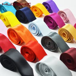 Slim Tie Men Satin Necktie 5cm Skinny Women Neck Tie Colorful Black White Pink Gold Necktie For Patry Wedding Accessories Gravat