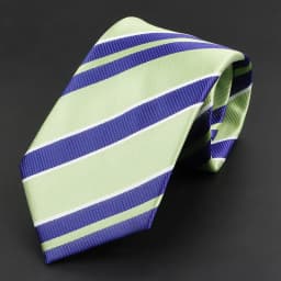 Luxury Business Men Tie Sage Green Orange Stripes Neckties Fit Wedding Party Office Group Holiday Party Daily Cravat Accessories