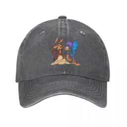 Control The Remote Baseball Cap for Men Women Distressed Denim Sun Cap Roadrunner Wile E Coyote Cartoon Outdoor Running Caps Hat