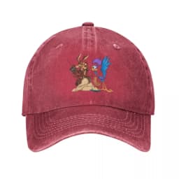 Control The Remote Baseball Cap for Men Women Distressed Denim Sun Cap Roadrunner Wile E Coyote Cartoon Outdoor Running Caps Hat