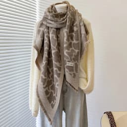 2025 New Design Women's Winter Cashmere Scarf - Elegant Warm Leopard Print Pashmina Shawl, Poncho & Bufanda