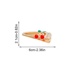 1/4pcs New Cute Cherry Hair Clip, Simple and Versatile for Women's Bangs and Personalized Headwear