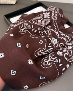 Cashew Print Blocked Print Square Scarf Women Cotton Linen Feeling Hairband Neckerchief Tie Female Headband Foulard Bandana
