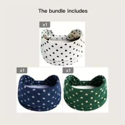 Polka Dot Knotted Headbands Boho Fashion Stretch Fabric Hair Bands For Women Breathable Versatile Headwraps For Sports Yoga Hair