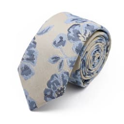 New 7cm Brown Red Gray Blue Flower Tie Men's Women's Polyester Beautiful Elegent Necktie Business Wedding Party Accessories Gift
