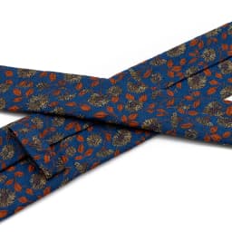 New 7cm Brown Red Gray Blue Flower Tie Men's Women's Polyester Beautiful Elegent Necktie Business Wedding Party Accessories Gift