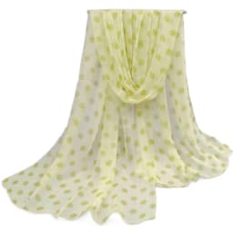 Polka Dot Scarf Ladies Women's Scarf Chiffon Scarf Soft Head Wraps Women's Lady Summer Sunscreen Air Conditioner Shawl