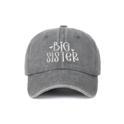 Fashion Washed Cotton Big Brother Big Sister Caps Adjustable Vintage Dad Hat Breathable Embroidery Baseball Cap Gifts