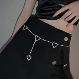 Female Tassel Waist Chain Belt Metal Star Pentagram Chain Belt Women Vintage Waist Belt Women Decorative Body Jewelry