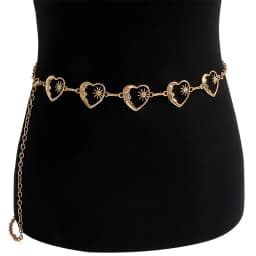 Female Tassel Waist Chain Belt Metal Star Pentagram Chain Belt Women Vintage Waist Belt Women Decorative Body Jewelry