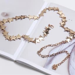 Female Tassel Waist Chain Belt Metal Star Pentagram Chain Belt Women Vintage Waist Belt Women Decorative Body Jewelry