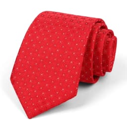 Men's Classic Jacquard Stripes Dot 8cm Polyester Wedding Tie Formal Business Pink Light Color Necktie Accessories Gift For Men