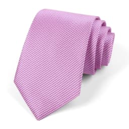 Men's Classic Jacquard Stripes Dot 8cm Polyester Wedding Tie Formal Business Pink Light Color Necktie Accessories Gift For Men
