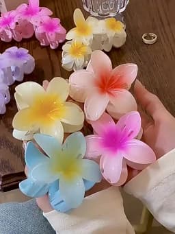1/3 Pcs 4.33 inches/11cm large gradient color square hair clip high-quality elegant, simple and versatile summer hair accessory