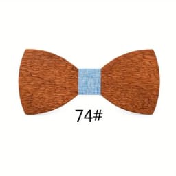 Wood Bow Tie Mens Wooden Bow Ties Party Business Butterfly Cravat Party Ties for Men Wood Ties