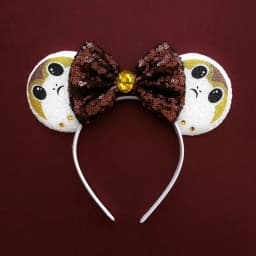 Disney Star Wars R2-D2 Ears Headband Women Cute BB-8 Hairband Girl Sequins Bow Hair Accessories Kids Birthday Festival Gift