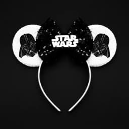 Disney Star Wars R2-D2 Ears Headband Women Cute BB-8 Hairband Girl Sequins Bow Hair Accessories Kids Birthday Festival Gift