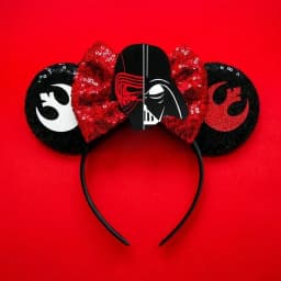 Disney Star Wars R2-D2 Ears Headband Women Cute BB-8 Hairband Girl Sequins Bow Hair Accessories Kids Birthday Festival Gift