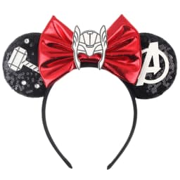 1pc Cartoon Mouse Ear Hair Accessory Cartoon Spider Pattern Sequin Bow Hair Hoops With Unisex Theme Party Hairbands