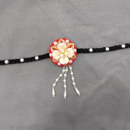 Fashion Flower Hanbok Wig Headdress Tassel Traditional Korea Ethnic Style Hairband Elegant Classical Stage Dance Hair Hoop Girls