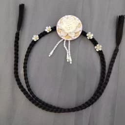 Fashion Flower Hanbok Wig Headdress Tassel Traditional Korea Ethnic Style Hairband Elegant Classical Stage Dance Hair Hoop Girls