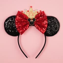 Disney Valentine's Day Mickey Headband Children Sequins Bow Hairband For Girls Children Featival Party DIY Headwear Accessories