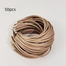 50pcs Plastic Satin Headbands 1cm Plastic Hairbands Women DIY Handmade Headband for Flower Bows Children Kids Hair Accessories